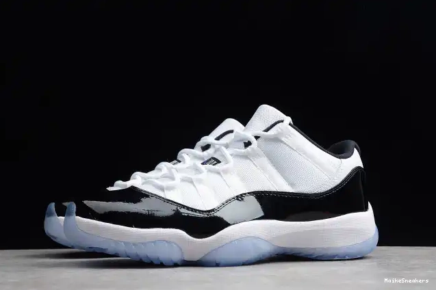 MaikeSneakers Jordan mens Low 11 Black Air Retro White  